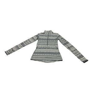 Nike Pro Dri-Fit Half Zip Pullover Women’s Small Gray Black Athletic Top